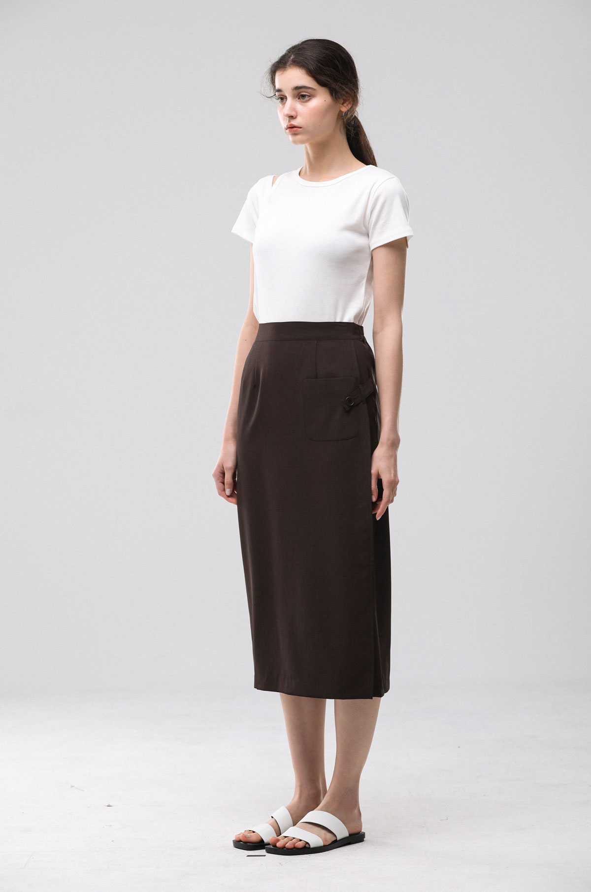 Lap Skirt (Brown)