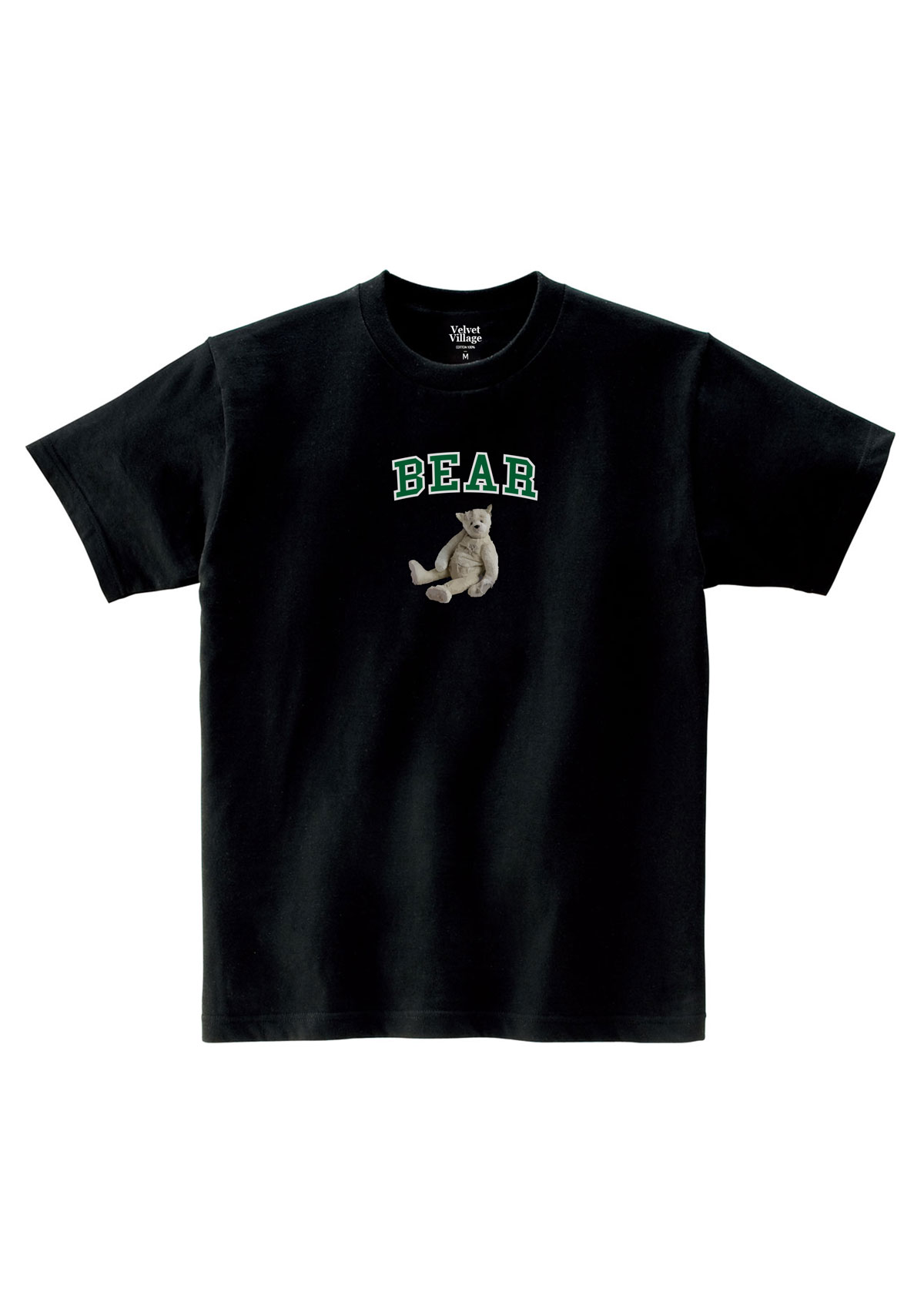 Velvet Mini Bear T-shirt (Black)