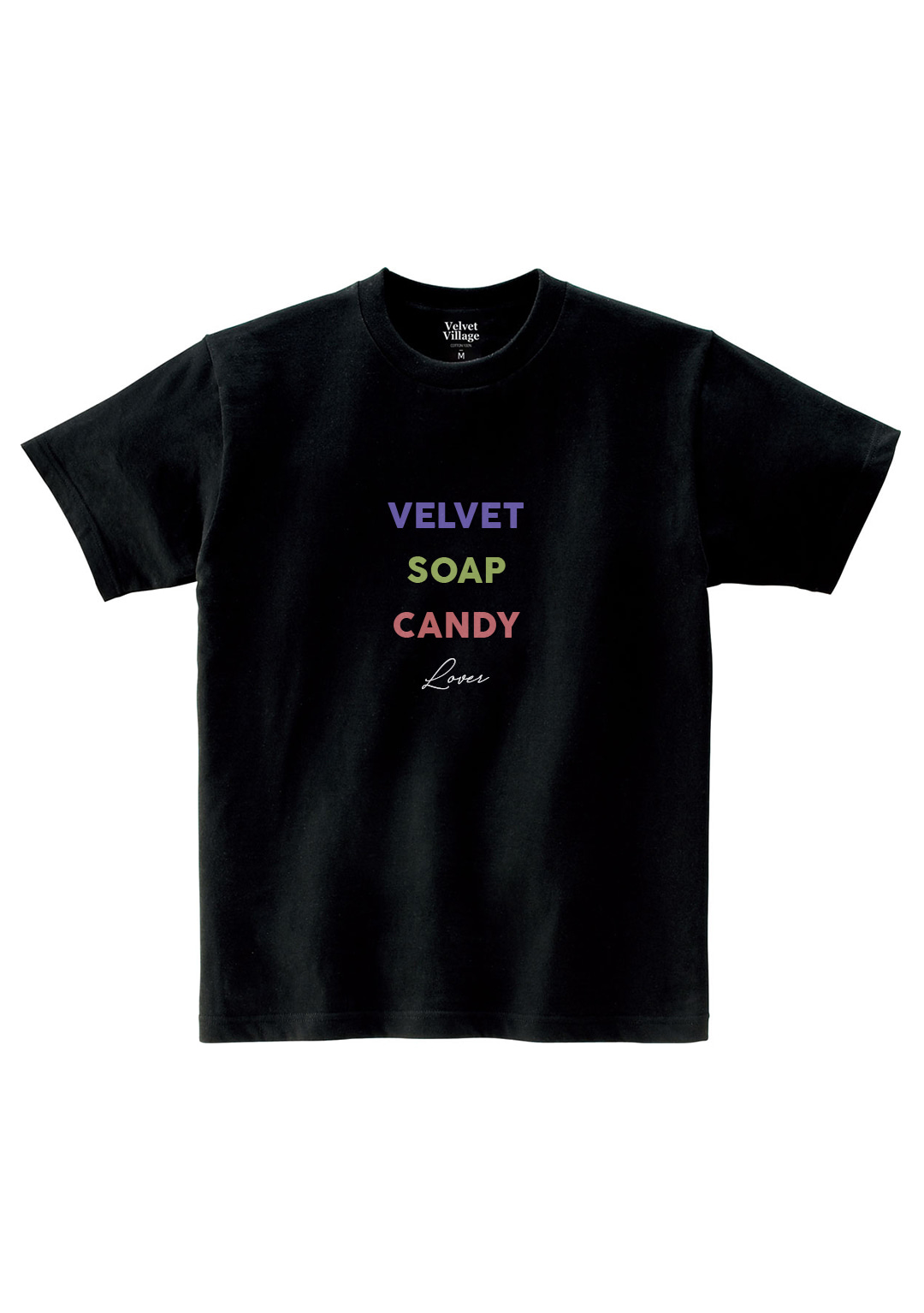 Velvet soap candy T-shirt (Black)