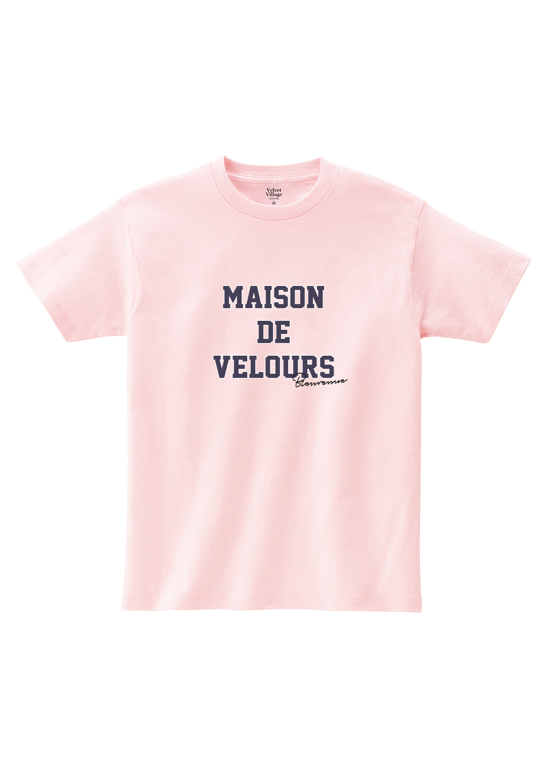 Maison Velours T-shirt (Baby Pink)
